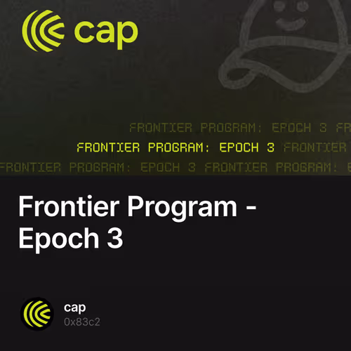 Frontier Program - Epoch 3