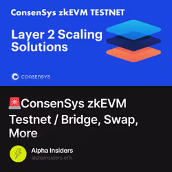 🚨ConsenSys zkEVM Testnet / Bridge, Swap, More 71/500