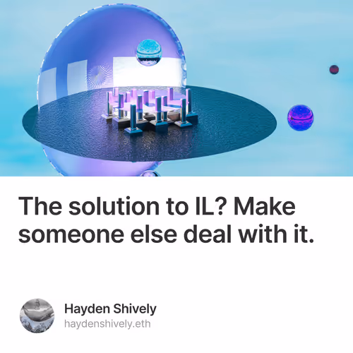 The solution to IL Make someone else deal with it.