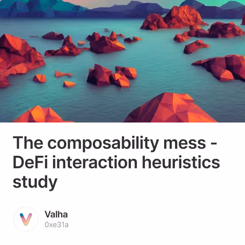 The composability mess - DeFi interaction heuristics study   22/500