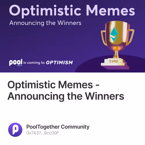 Optimistic Memes - Announcing the Winners 6/100