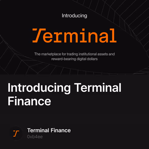 Introducing Terminal Finance 13