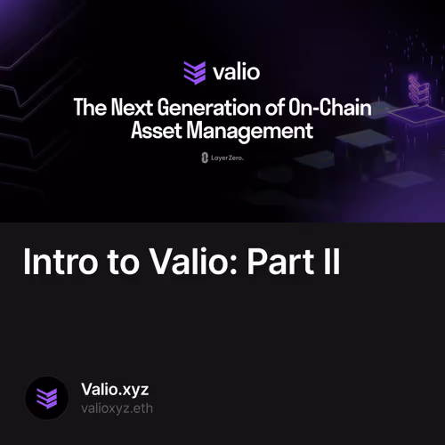 Intro to Valio: Part II 25/500