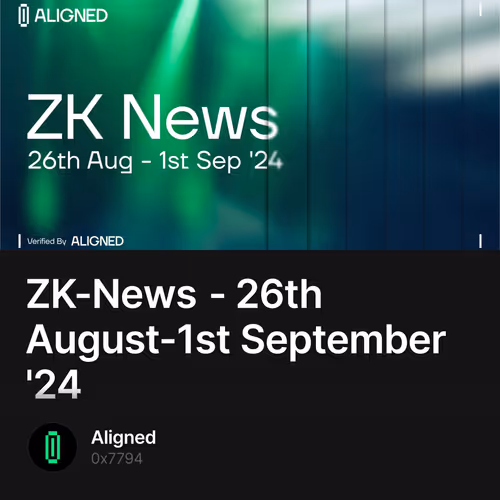 ZK-News - 26th August-1st September '24 2