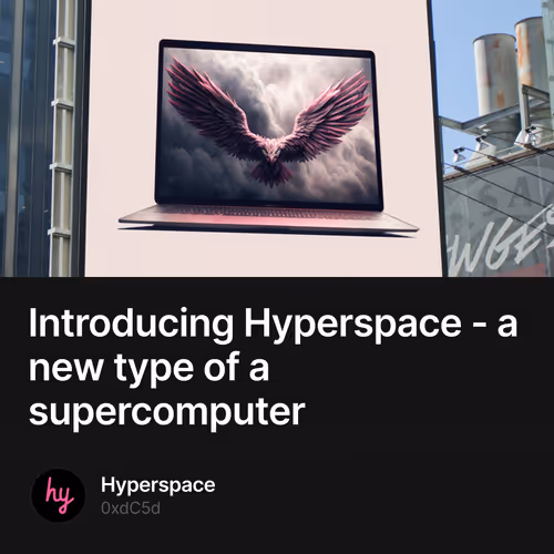 Introducing Hyperspace - a new type of a supercomputer 475/500