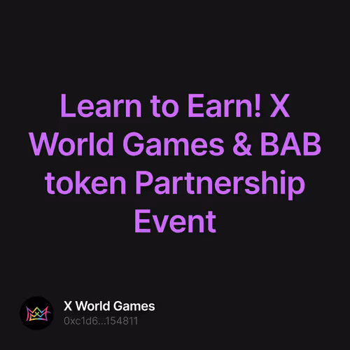 Learn to Earn! X World Games & BAB token Partnership Event 14/500