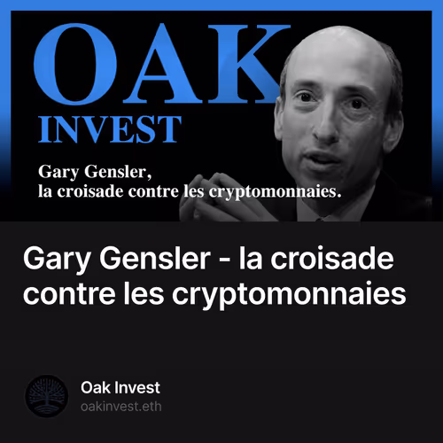 Gary Gensler - la croisade contre les cryptomonnaies 316/500