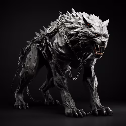 Wolf in chains