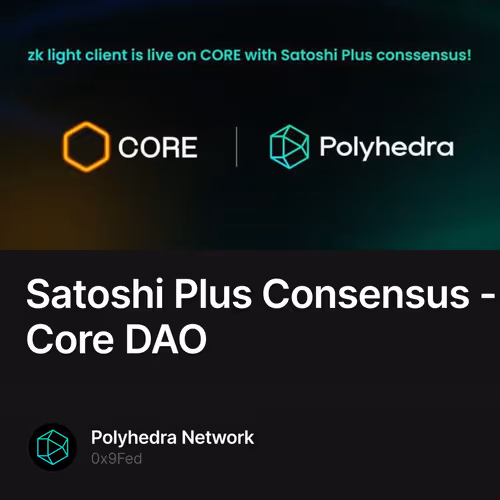 Satoshi Plus Consensus - Core DAO  1/500