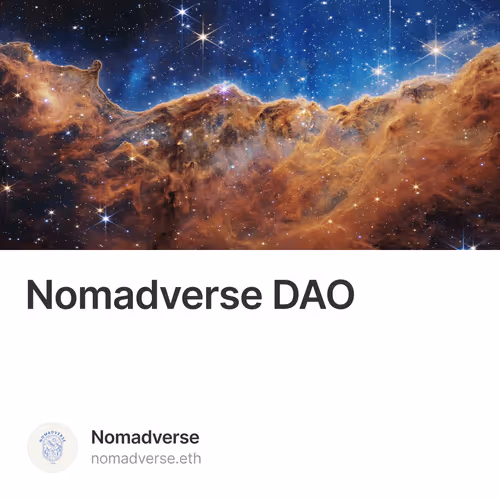 来Nomadverse DAO，共建游民宇宙 2/500