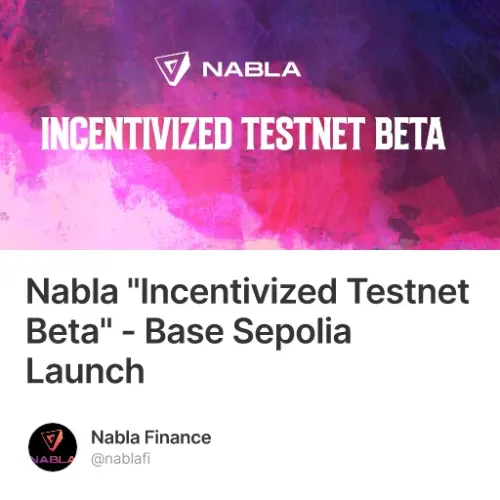 Nabla "Incentivized Testnet Beta" - Base Sepolia Launch #6