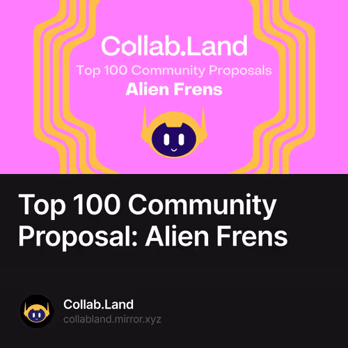 Top 100 Community Proposal: Alien Frens 12/500