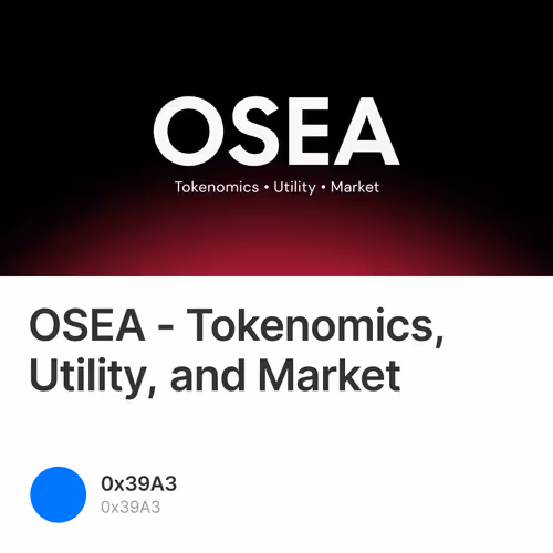 OSEA - Tokenomics, Utility, and Market 8