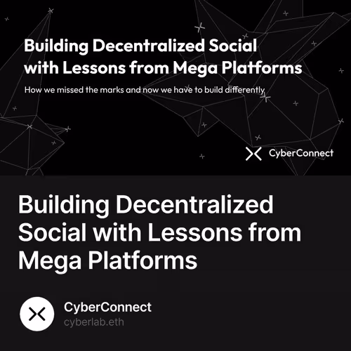 Building Decentralized Social with Lessons from Mega Platforms 7/5000