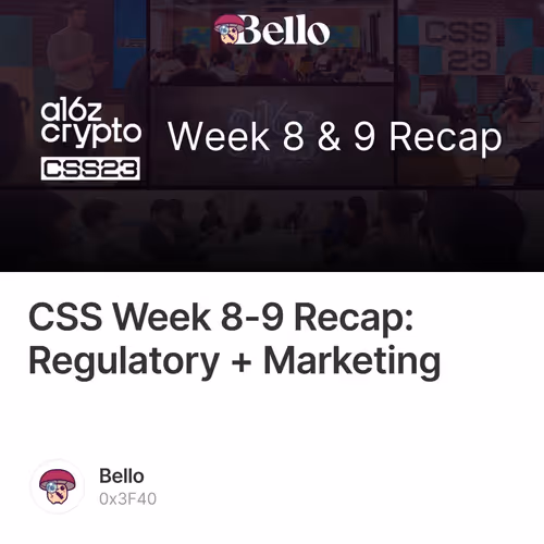 CSS Week 8-9 Recap: Regulatory + Marketing 14