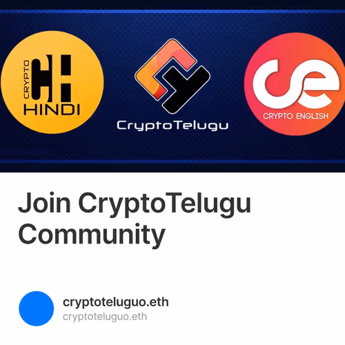 Join CryptoTelugu Community 100/10000