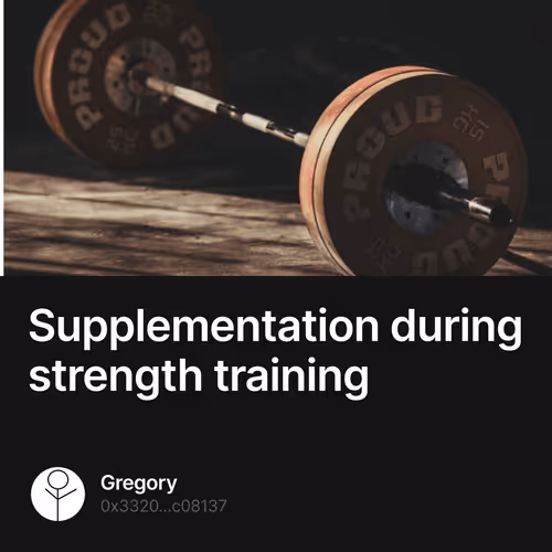 Supplementation during strength training