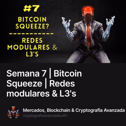 Semana 7 | Bitcoin Squeeze | Redes modulares & L3's