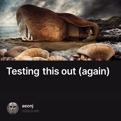 Testing this out (again)