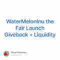 WaterMelonInu the Fair Launch Giveback  Liquidity