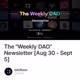 The "Weekly DAO" Newsletter [Aug 30 - Sept 5]