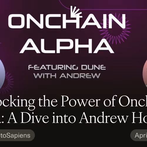 Unlocking the Power of Onchain Data: A Dive into Andrew Hong's Insights
