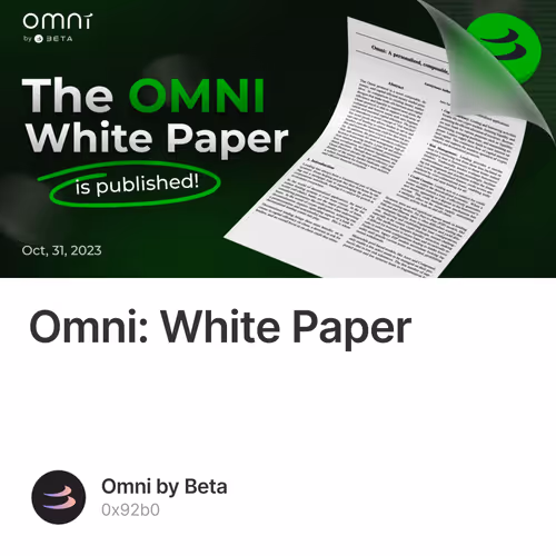 Omni: White Paper