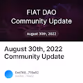 August 30th 2022 Community Update