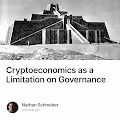 Cryptoeconomics as a Limitation on Governance