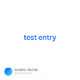test entry
