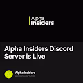Alpha Insiders Discord Server is Live