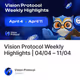 Vision Protocol Weekly Highlights | 04/04 – 11/04