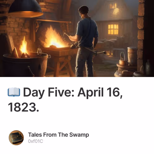 📖 Day Five: April 16, 1823.