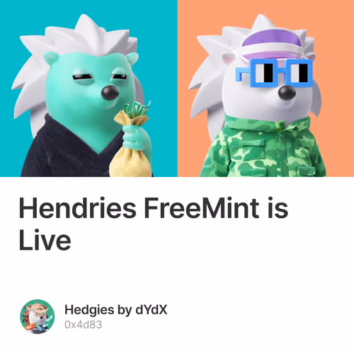 Hendries FreeMint is Live