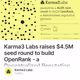 Karma3 Labs raises $4.5M seed round to build OpenRank - a Decentralized Reputation Protoco