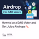 How to be a DAO Voter and Get Juicy Airdrops 🥓