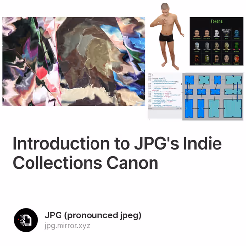 Introduction to JPG's Indie Collections Canon