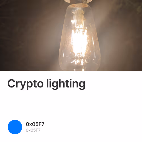 Crypto lighting