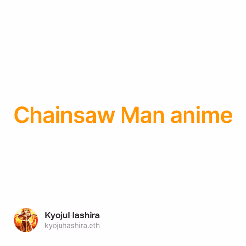 Chainsaw Man anime