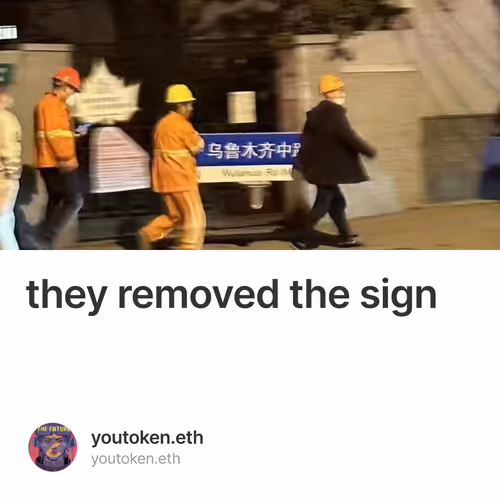 they removed the sign