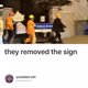they removed the sign