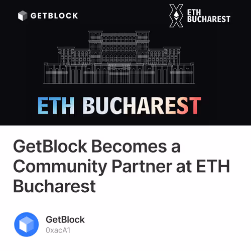 GetBlock Becomes a Community Partner at ETH Bucharest