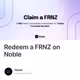 Redeem a FRNZ on Noble