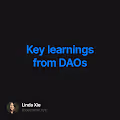Key learnings from DAOs 36/1000
