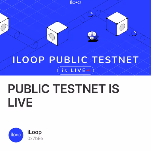 PUBLIC TESTNET IS LIVE