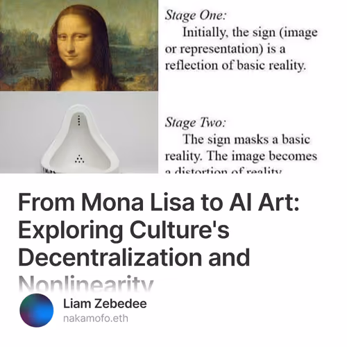From Mona Lisa to AI Art: Exploring Culture's Decentralization and Nonlinearity