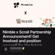 Nimble x Scroll Partnership Announcement! Get involved and position yourself for the futur