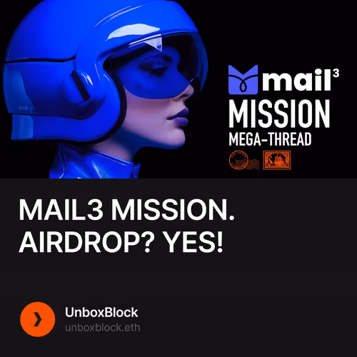 MAIL3 MISSION. AIRDROP? YES!