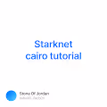 Starknet cairo tutorial
