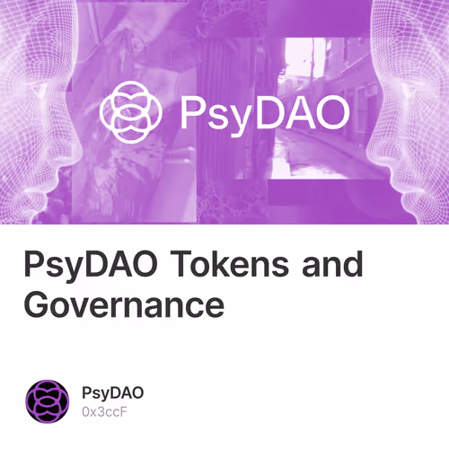 PsyDAO Tokens and Governance
